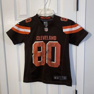 Nike NFL Cleveland Browns #80 JARVIS LANDRY Jersey Size Small On Field Youth